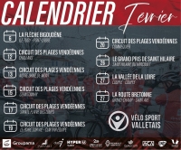 VS Vallet: Calendrier course de Février