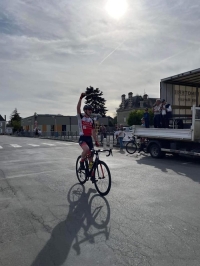 St Varent: Antoine Berger (UC Cholet 49) en solitaire