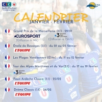 CIC U Nantes Atlantique: Calendrier Janvier/Février