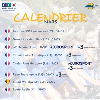 CIC U Nantes Atlantique: Calendrier de Mars