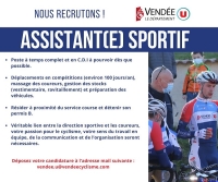 Le Vendée U recrute un(e) assistant(e) sportif !