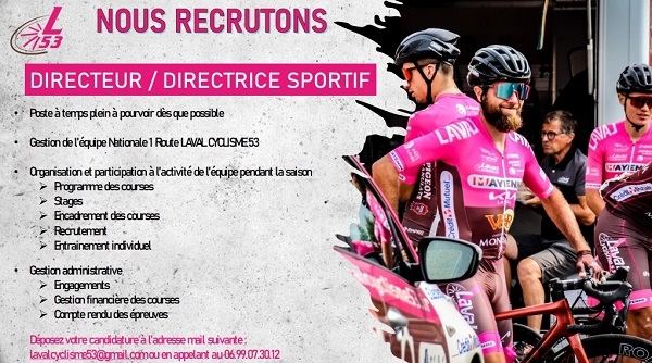 Laval Cyclisme 53 recherche un nouveau DS