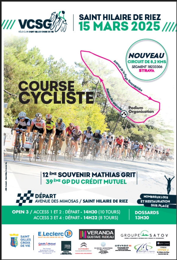 VC Saint-Gilles-Croix-de-Vie: &quot;Organisations courses 2025&quot;