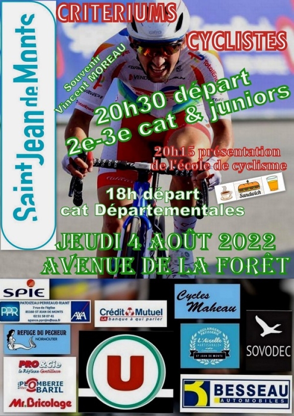 Critérium de St Jean de Monts 2,3+J