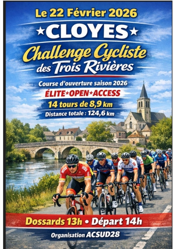 L'épreuve de Cloyes-les-Trois-Rivières n’aura pas lieu