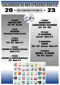 Pays D&#039;Ancenis Cyclisme 44: Organisations 2023