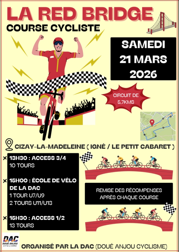 Cizay-la-Madeleine "La Red Bridge"