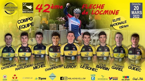 La Flèche de Locminé : Compo US St Herblain Cyclisme