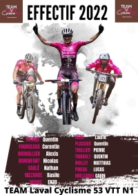 Team Laval Cyclisme 53 VTT: Effectif 2022