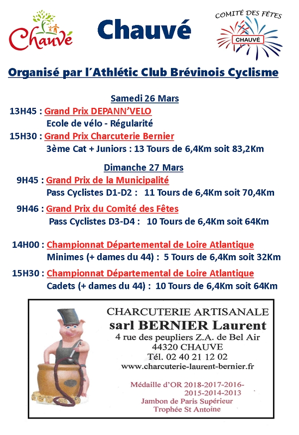 Chauvé 3+J/PC/Cad/Min/EDV.