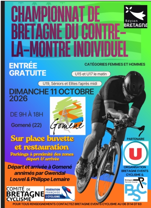 Gomené "Chpt. de Bretagne CLM Ind. "Horaires"