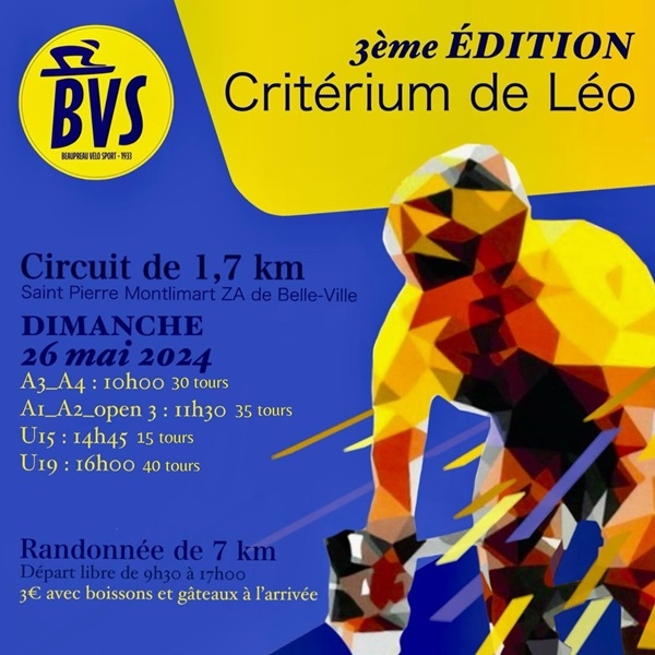 St Pierre Montlimart &quot;3ème Critérium de Léo&quot;