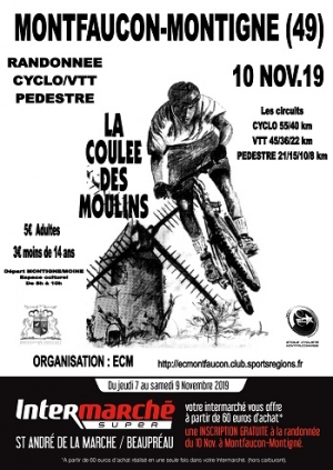Randonnée &quot;la Coulée des Moulins&quot; Montfaucon-Montigné