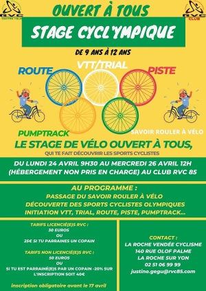 &quot;Le stage Cycl&#039;ympique&quot;