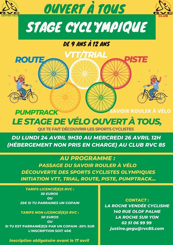&quot;Le stage Cycl&#039;ympique&quot;