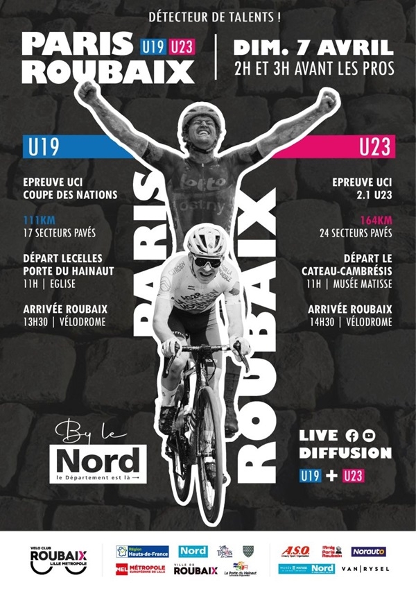 Paris-Roubaix (U23): Parcours-Equipes engagées