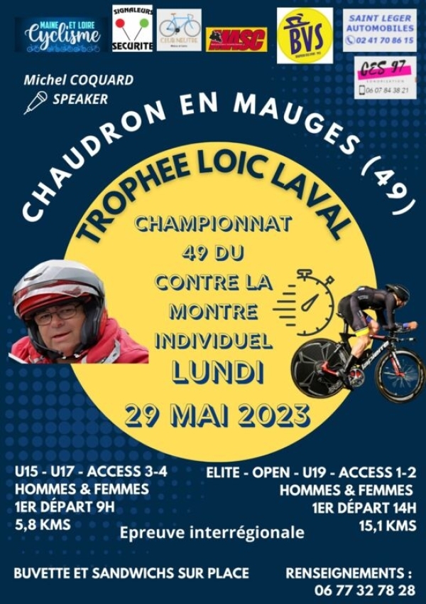 Chaudron en Mauges &quot;Trophée Loic Laval&quot;: Horaires départ CLM