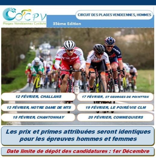 Circuit des Plages Vendéennes: Programme 2022