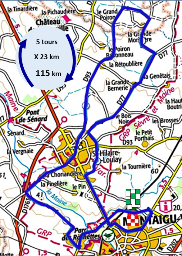 Montaigu (PV Femmes): Infos Parcours et Horaires