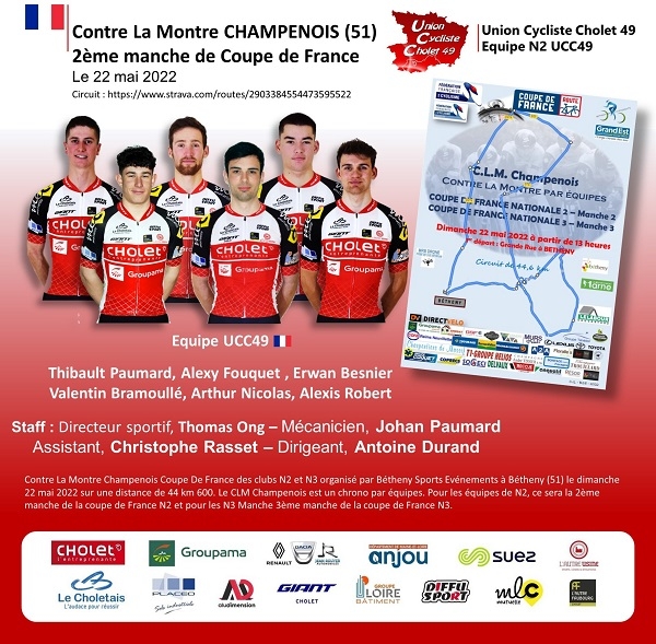 Chrono Champenois: Compo de L&#039;UC Cholet 49