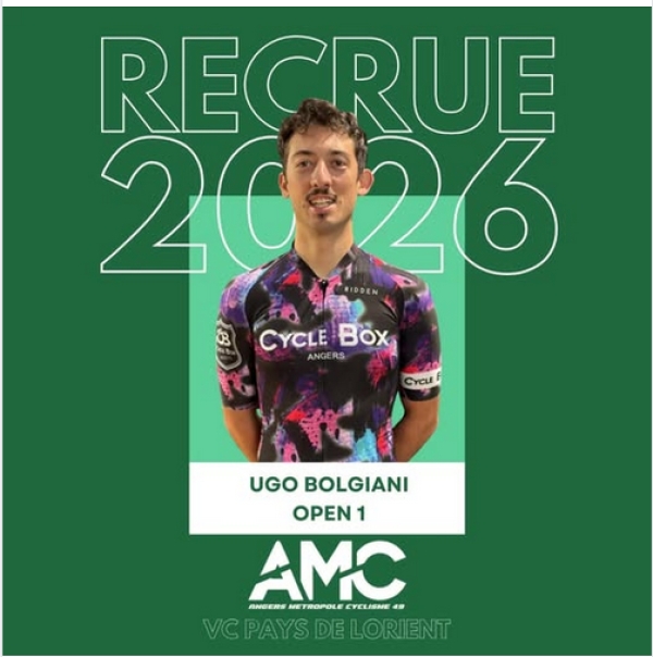 Angers Métropole Cyclisme 49 &quot;3ème recrue 2026&quot;