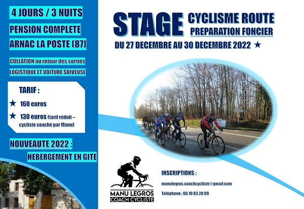Stage Hivernal VELO OUEST Actu Cyclisme Pays de la Loire
