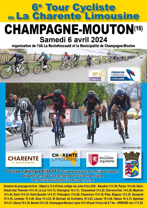 Tour de la CharenteLimousine (ProEliteOpen) VELOOUEST Actu