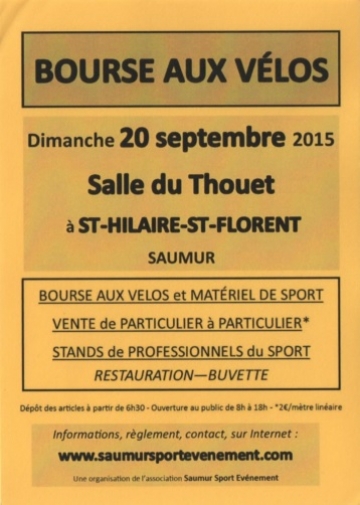 Bourse à Vélos de Saumur