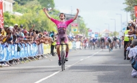 Florian Rapiteau (Laval Cyclisme 53) victoire sur la deuxième étape du Tour de la Guadeloupe