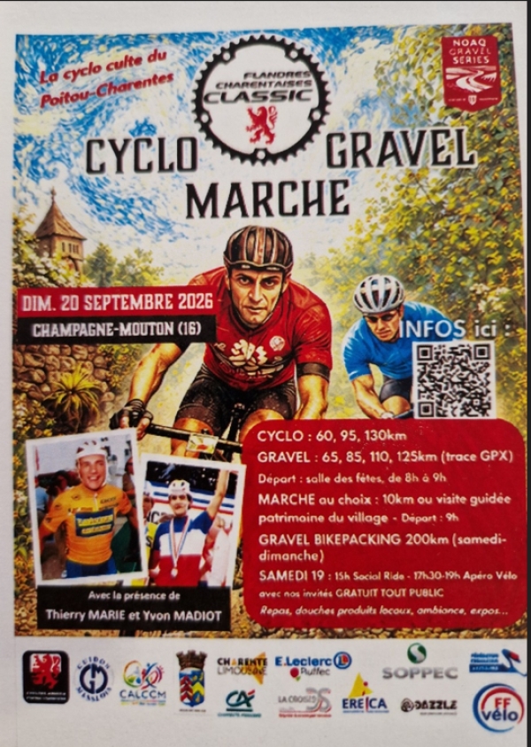 Champagne-Mouton "Cyclosportive-Gravel-Marche"