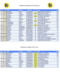 Classement Challenge des Mauges 2,3+J