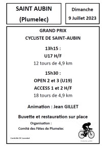 Plumelec &quot;GP de St Aubin&quot;