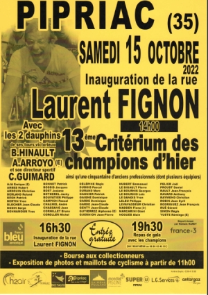 Pipriac: &quot;13ème Critérium des Champions d&#039;hier&quot;