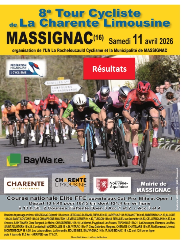 Massignac "Tour Cycliste de la Charente Limousine"