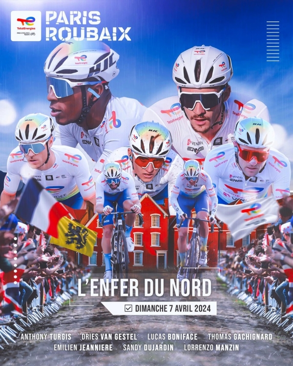 Paris-Roubaix: Compo du Team TotalEnergies