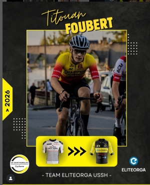Titouan Foubert arrive au TeamEliteOrga USSH