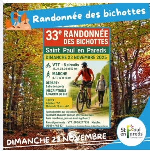 Saint-Paul-en-Pareds: "Randonnée des Bichottes"