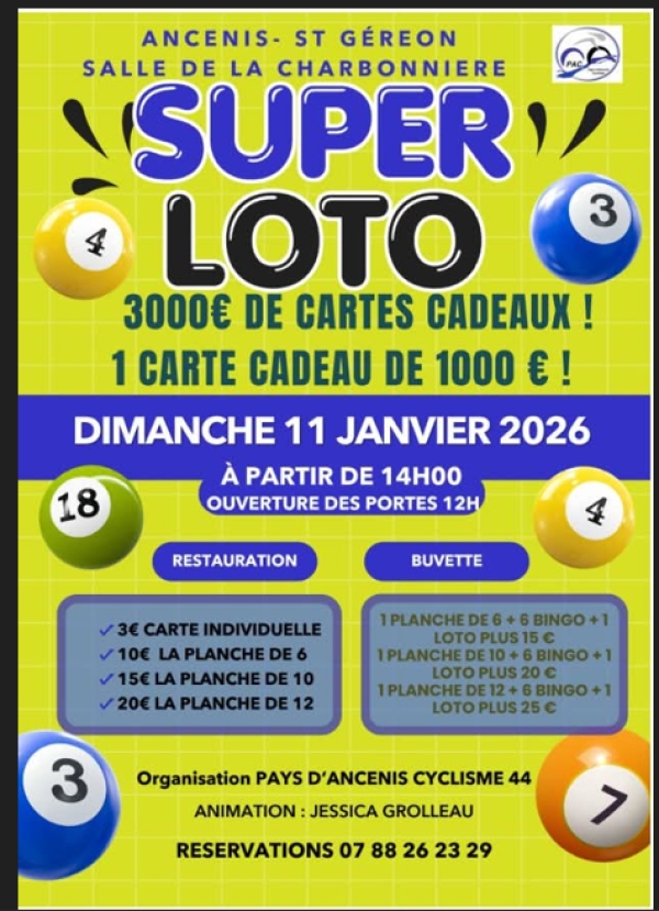Ancenis-St Géréon: Loto