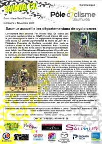 CX Saumur, communiqué