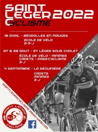 St Leger Cyclisme: Les dates à retenir