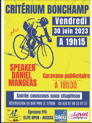 18ème édition du Critérium de Bonchamp