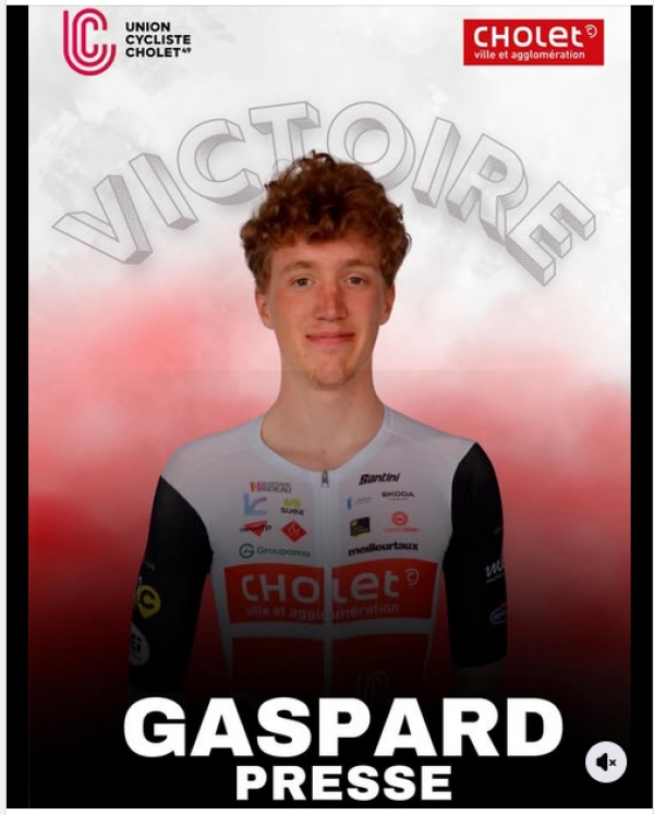 Sablé sur Sarthe: Gaspard Presse (UC Cholet 49)