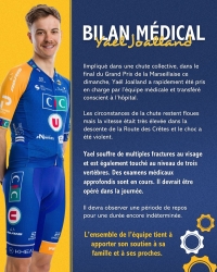Communiqué bilan médical - Yael Joalland (CIC U Nantes Atlantique)